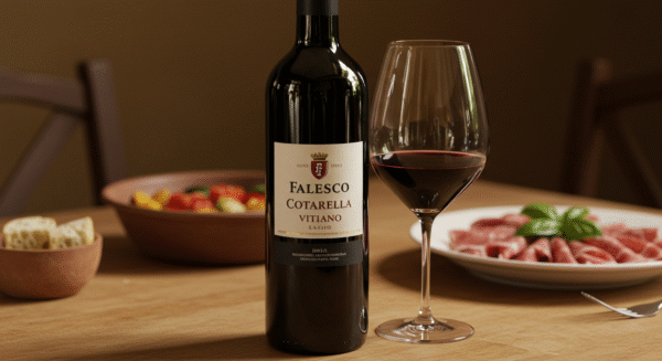 Bottle of Red Blend – Falesco Cotarella Vitiano (Lazio IGT, Italy) Bottle of Red Blend – Falesco Cotarella Vitiano (Lazio IGT, Italy)