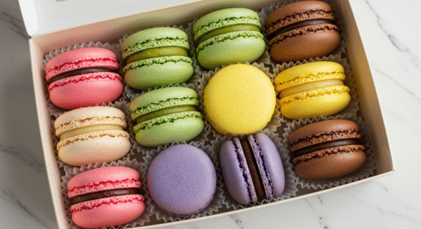 One Dozen French Macarons