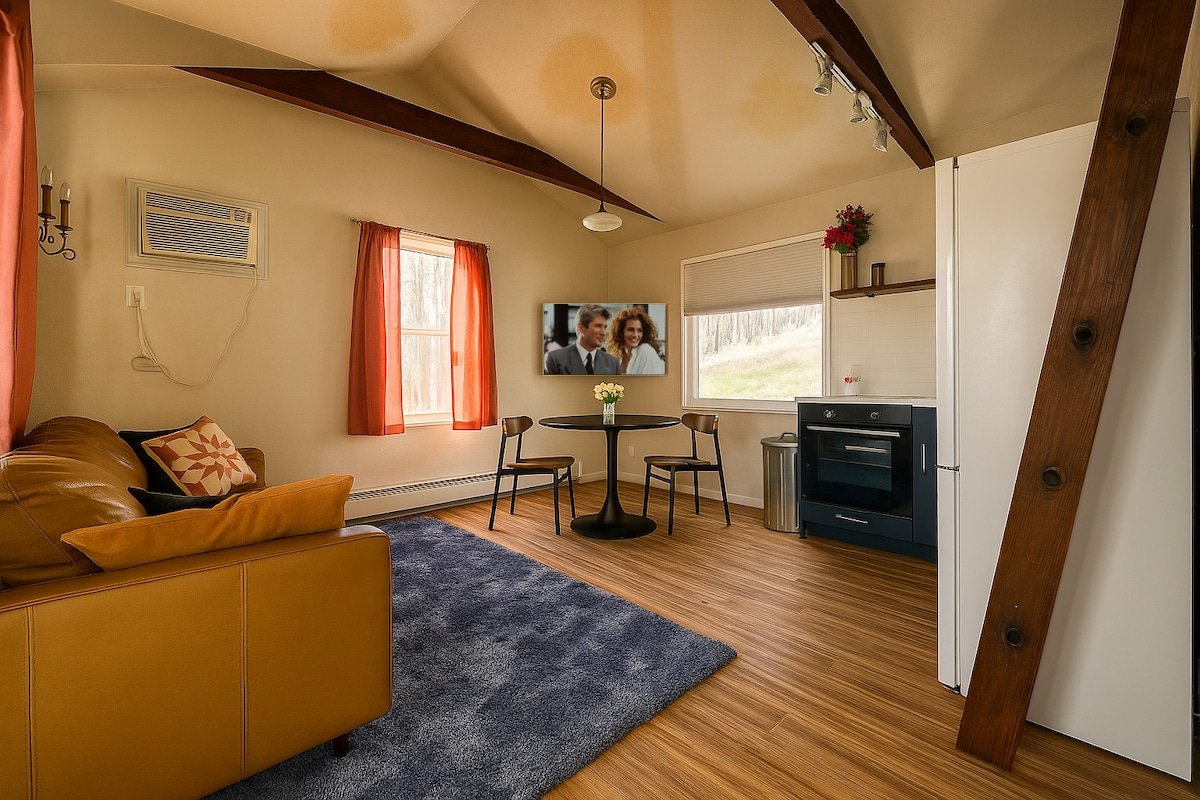 Vaulted interior of Catskill Tiny Home among Ellenville NY vacation rentals